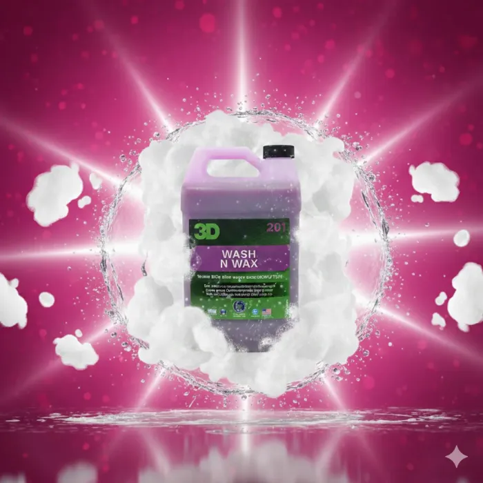 3D Wash N Wax Cilalı Oto Yıkama Şampuanı 1/128 Konsantre 3.79LT + Köpük Yapıcı Pompa Hediye