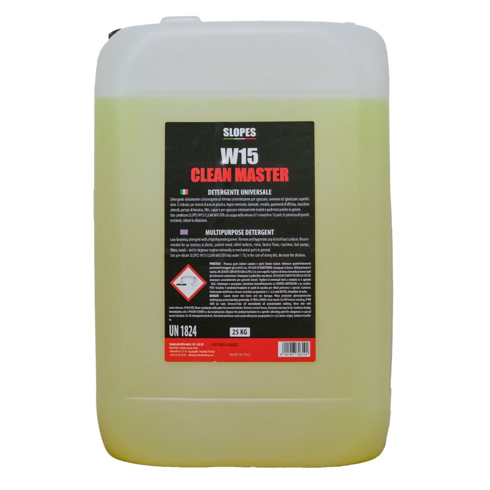 Slopes W15 Clean Master Genel Amaçlı Temizleme 25lt.
